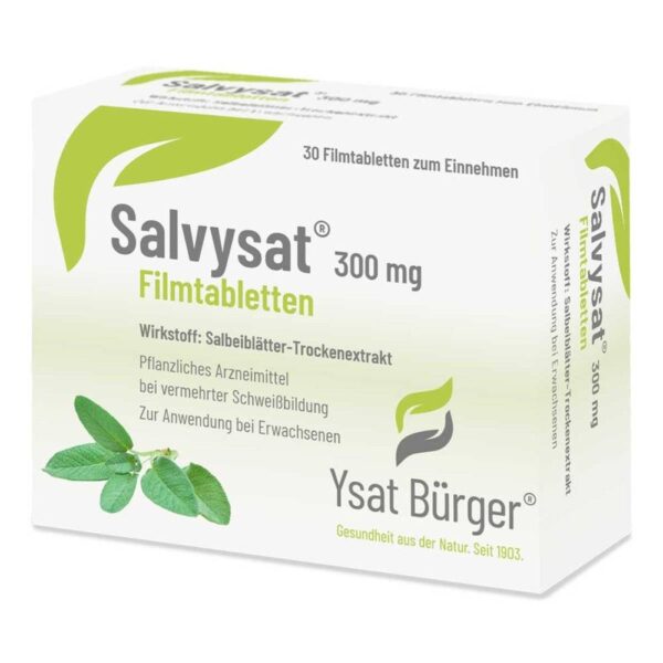 Salvisat® tablets with the active ingredient sage leaf extract and sage oil are the remedy of choice for excessive sweating (hyperhidrosis).
