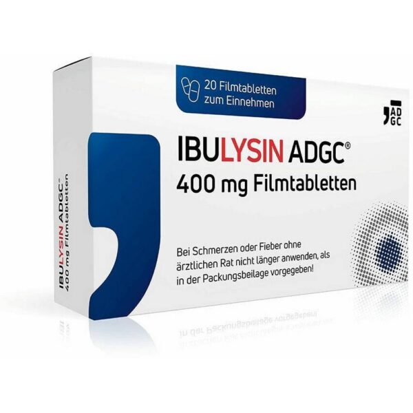 Ibulysin ADGC short-term symptomatic treatment of headaches and migraines in adults and adolescents aged 12 years and older weighing 40 kg or more.